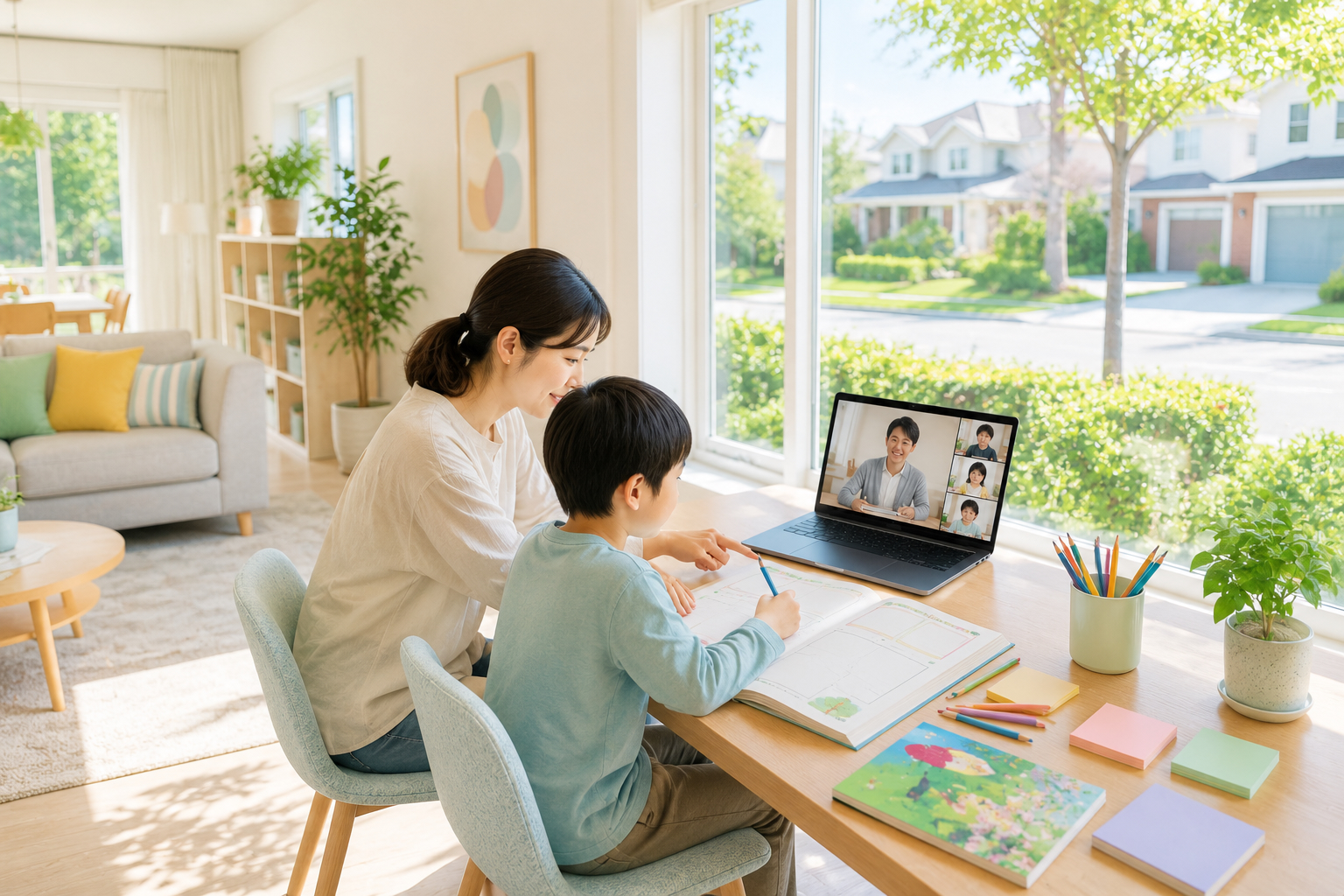 海外から参加する親子